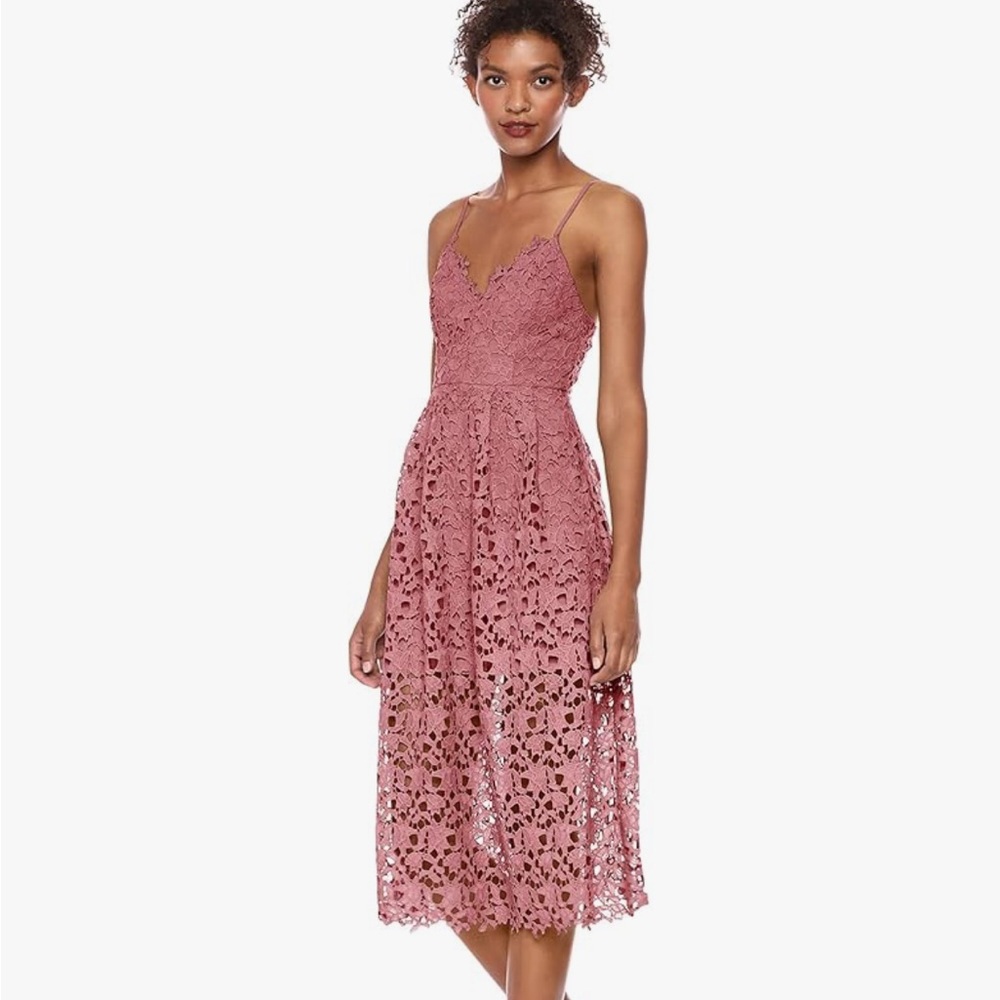 ASTR label lace midi dress